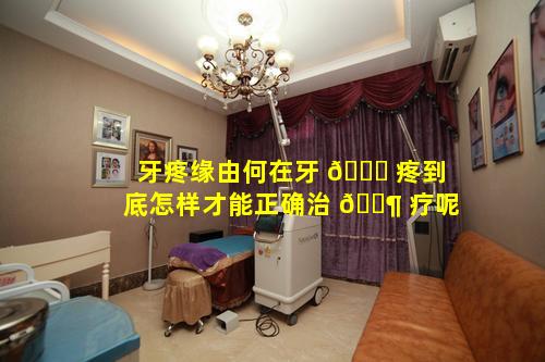 牙疼缘由何在牙 🍀 疼到底怎样才能正确治 🐶 疗呢